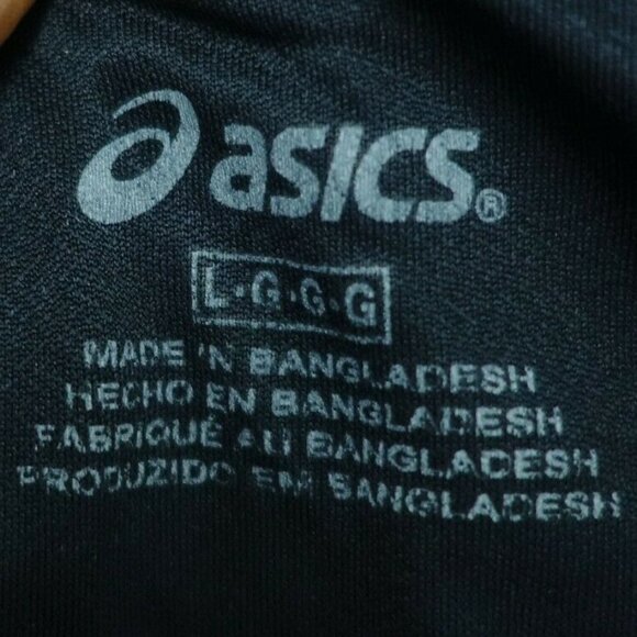 Asics Shorts Women's Large Lining Elastic Waist Black Polyester Running Jogging - Picture 3 of 7